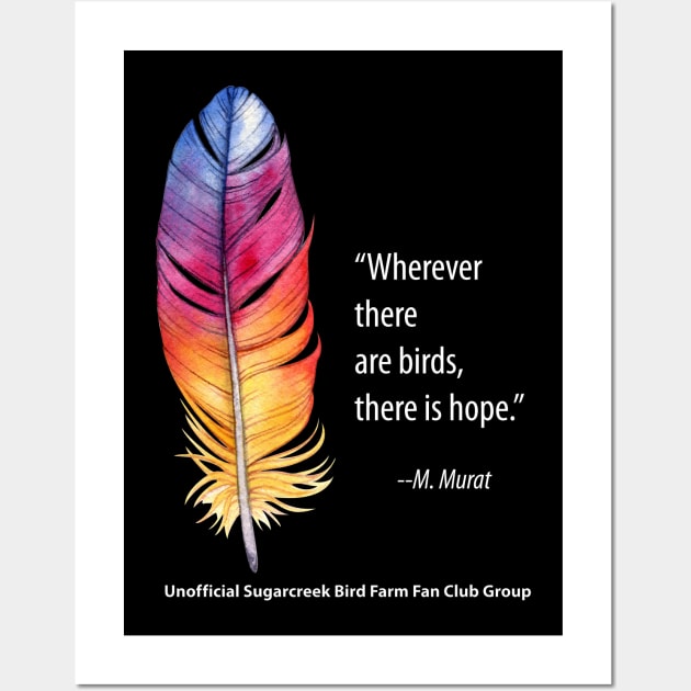 bright feather with quote Wall Art by Just Winging It Designs